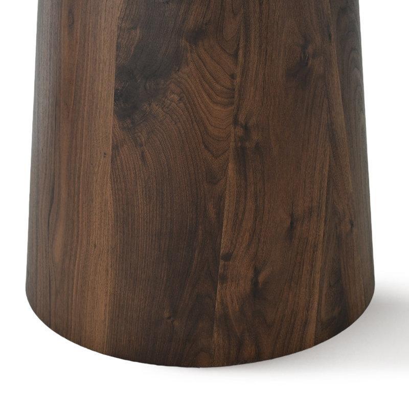 Doğal Ahşap Kahverengi Pedestal Tabanlı Yuvarlak Yemek Masası 117 cm - 83641