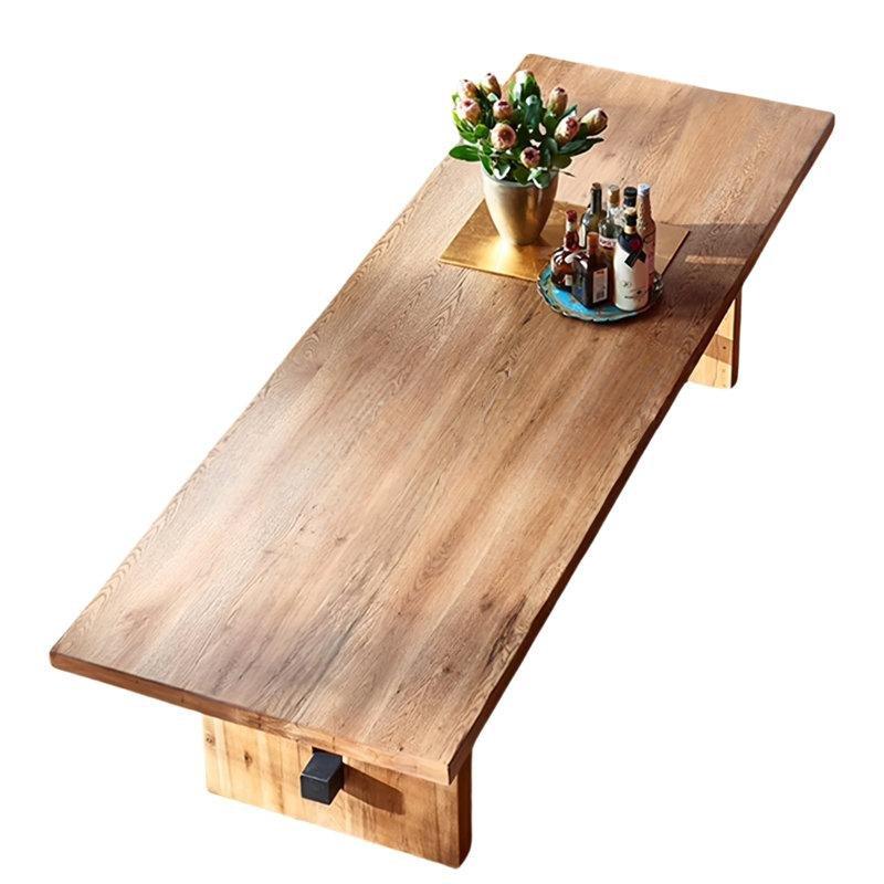 Doğal Ahşap Masif Dikdörtgen Yemek Masası 140x70 cm - 84190 Doğal Ahşap Masif Dikdörtgen Yemek Masası 140x70 cm - 84190