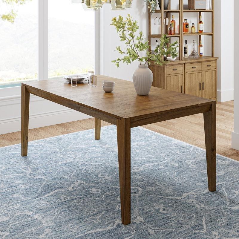 Doğal Ahşap Rengi Açılır Yemek Masası 177 cm - 83485