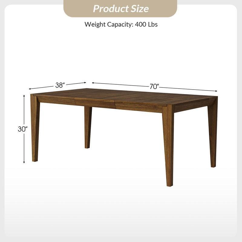 Doğal Ahşap Rengi Açılır Yemek Masası 177 cm - 83485