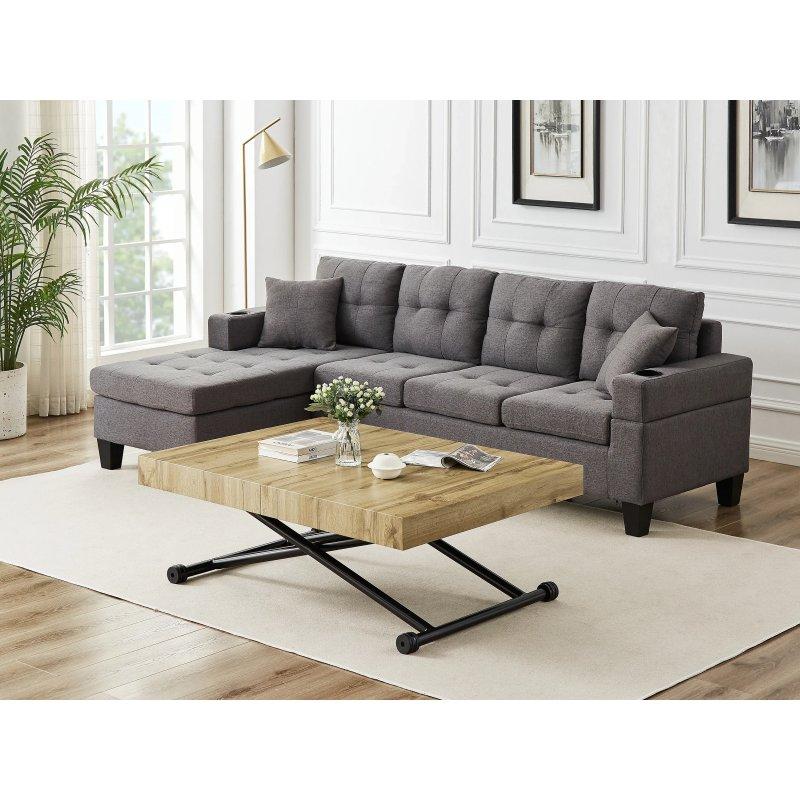 Doğal Ahşap ve Siyah Metal Çerçeveli Açılır Yemek Masası 120-220 cm - 83197