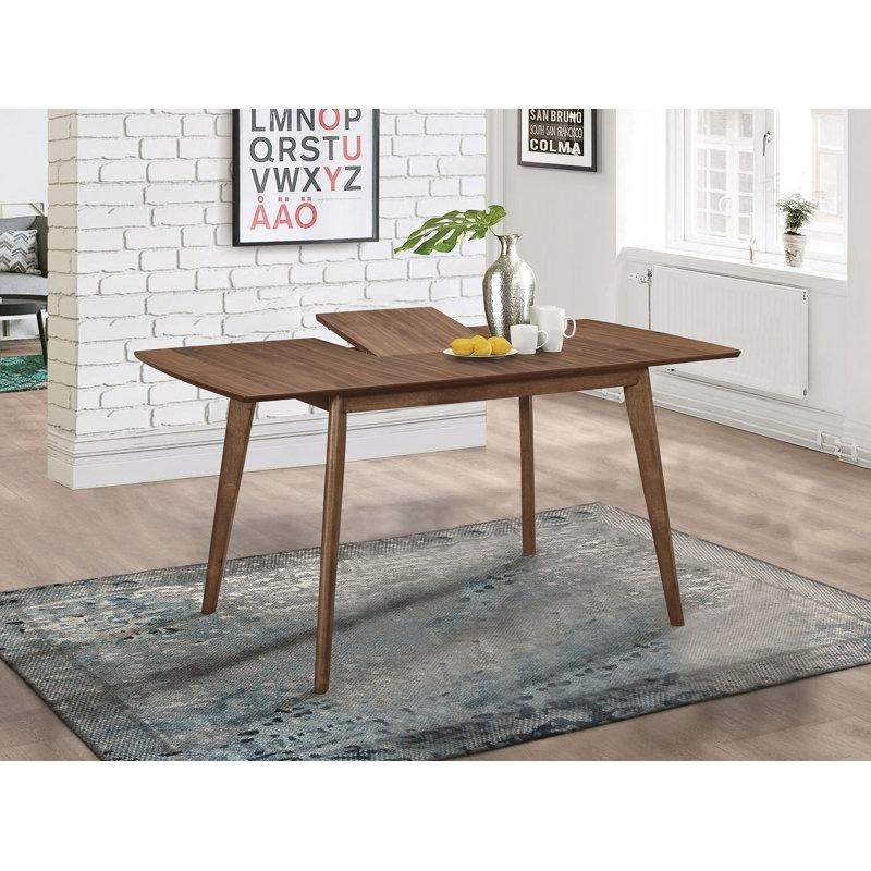 Doğal Ceviz Rengi Açılır Yemek Masası 120 cm - 83488