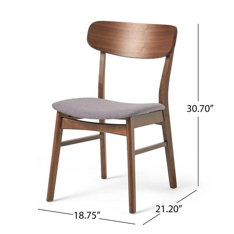 Doğal Ceviz Rengi Endüstriyel Ahşap Yemek Masası ve Dört Sandalyeli Set - 88069
