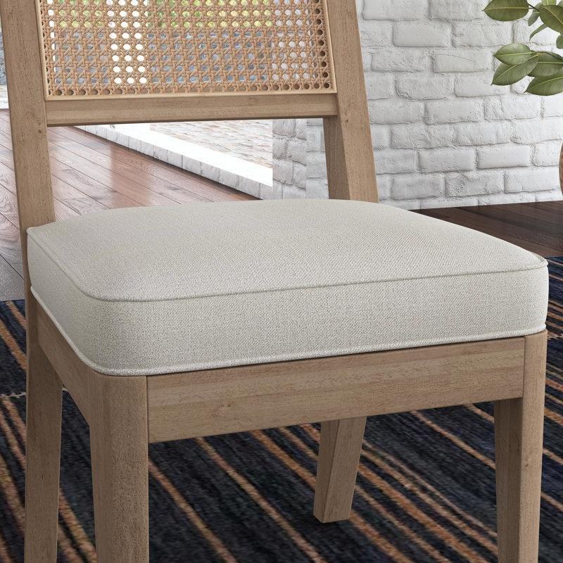 Doğal Hasır Panelli Altı Kişilik Yemek Masası Takımı 165x89 cm - 88156