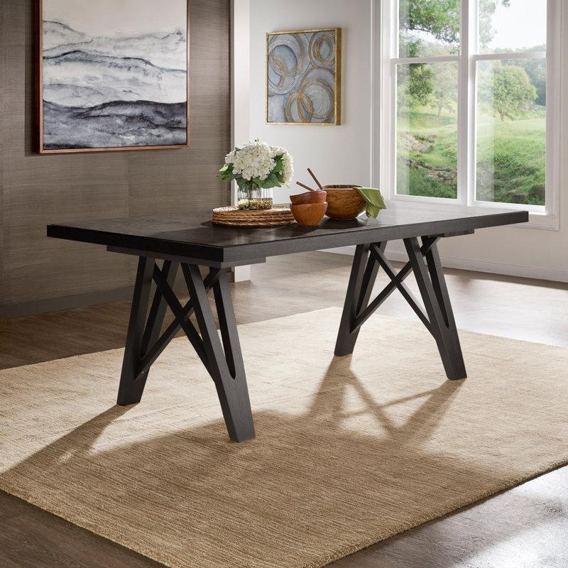 Doğal Tahta Desenli Açılır Yemek Masası 183-229 cm - 83506