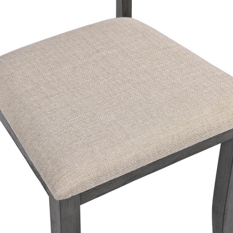 Dörtlü Siyah Endüstriyel Ahşap Yemek Masası Seti 120x74 cm - 88045