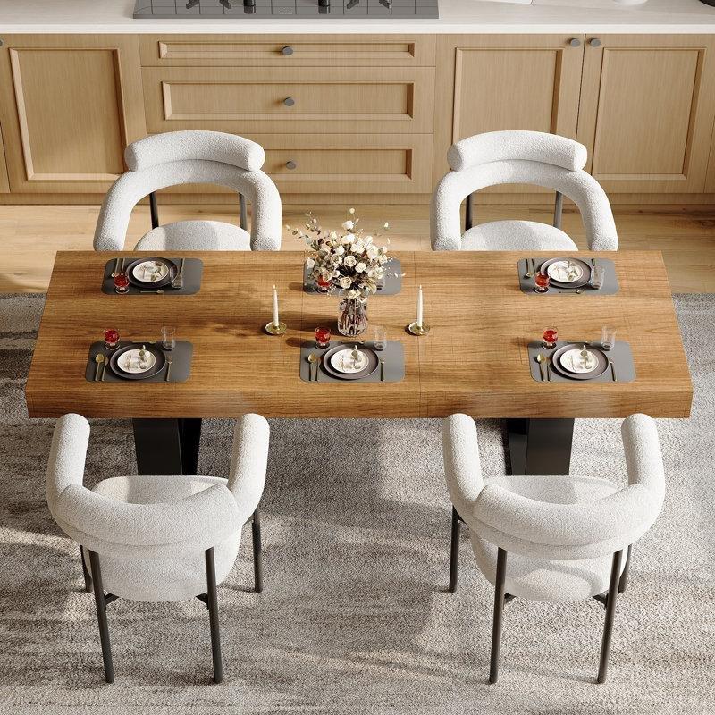 Endüstriyel Ahşap Açılır Yemek Masası 200 cm - 83551