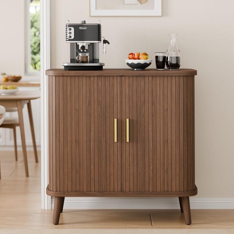 Endüstriyel Ahşap Sürgülü Kapılı Modern Yemek Masası Konsol Takımı 80x40x78 cm - 88435