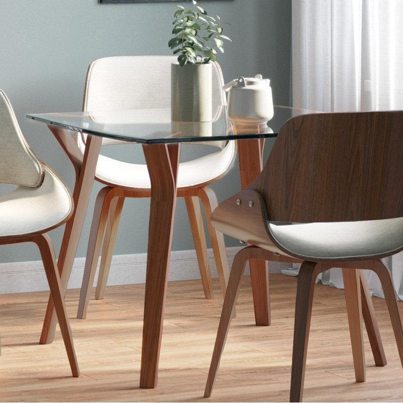 Endüstriyel Ahşap Tabanı Koyu Gri Kare Yemek Masası 97 cm - 87514