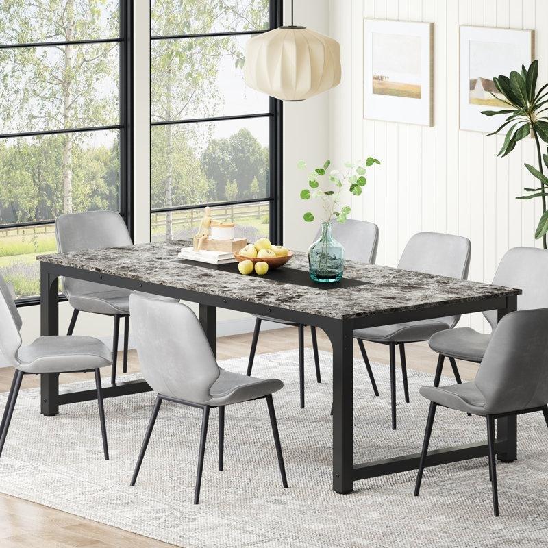 Endüstriyel Metal Çerçeveli Kahverengi Ahşap Yemek Masası 77x77 cm - 84106