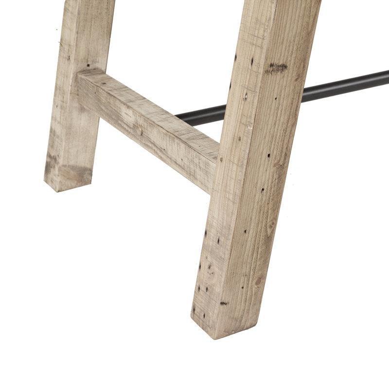 Eskitme Çam Masif Ahşap Üstü Siyah Metal Ayaklı Dikdörtgen Yemek Masası 183x91 cm - 86641