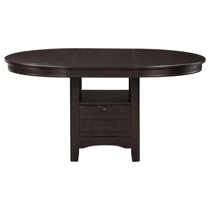 Füme Yemek Masası 42 cm Yüksekliğinde Uzatılabilir Oval Tasarım - 86878