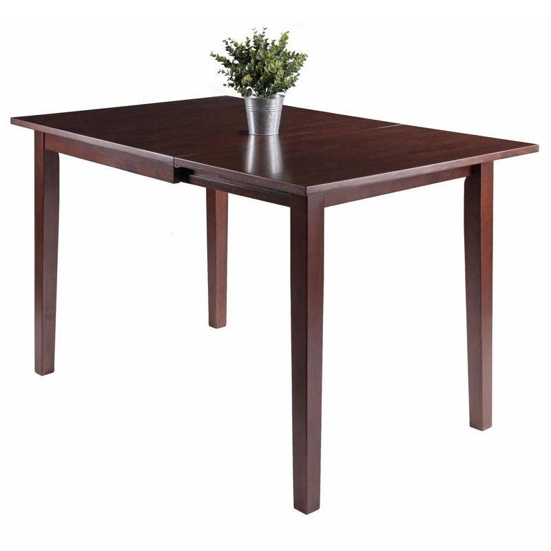 Gaviana Masif Kayın Ahşap Katlanır Yemek Masası 76x121 cm Antika Ceviz - 87694