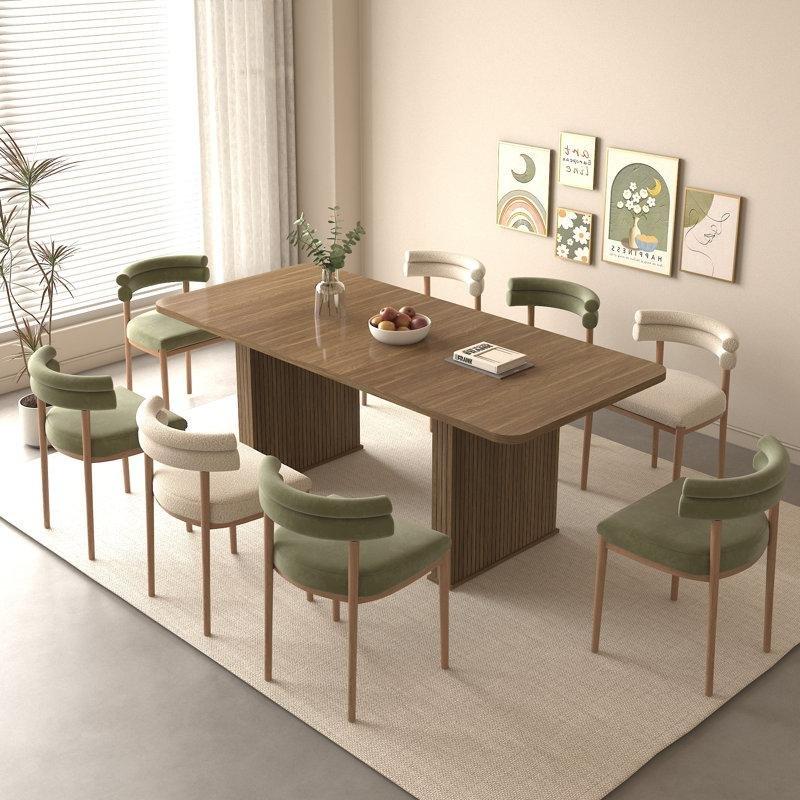 Genişletilebilir Bej Kahverengi Endüstriyel Ahşap Yemek Masası 160-200 cm - 84091