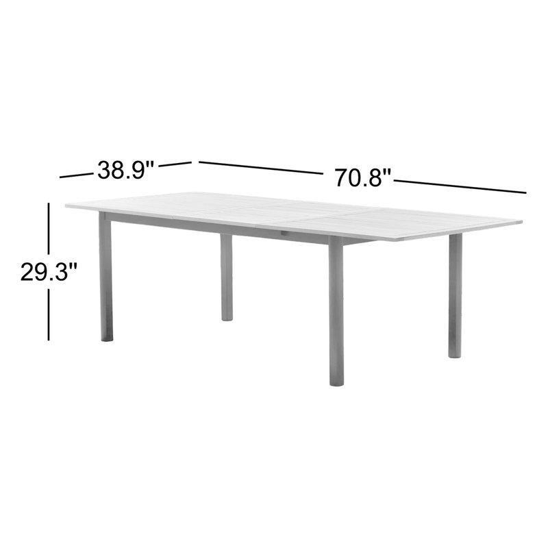 Genişletilebilir Sertifikalı Ahşap Bahçe Yemek Masası 180 cm - 84514
