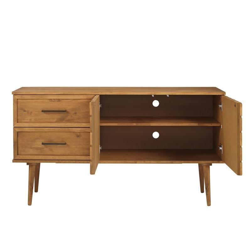Geometrik Detaylı Çam Ağacı Yemek Masası Konsol Takımı 147 cm - 88462
