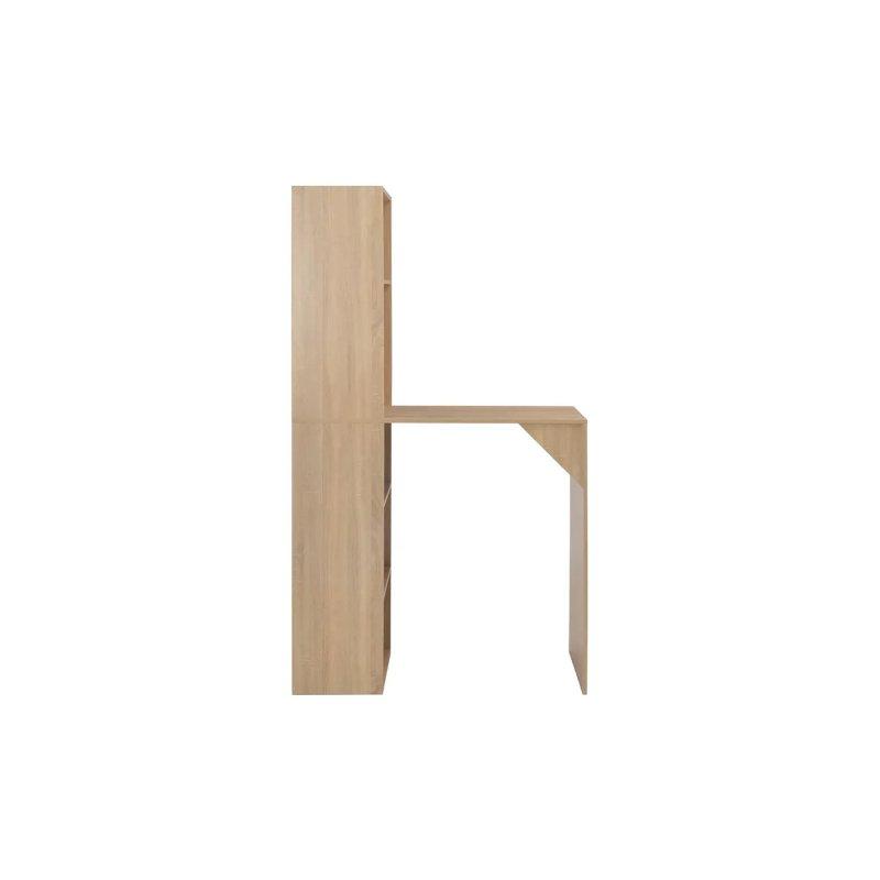 Gözleme Oak Renkli Raflı Bar Masası 115x59x200 cm - 88624