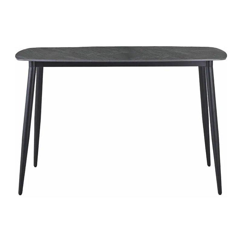 Gri Antrasit Mermerli Seramik Bar Masası 140x70 cm - 88654