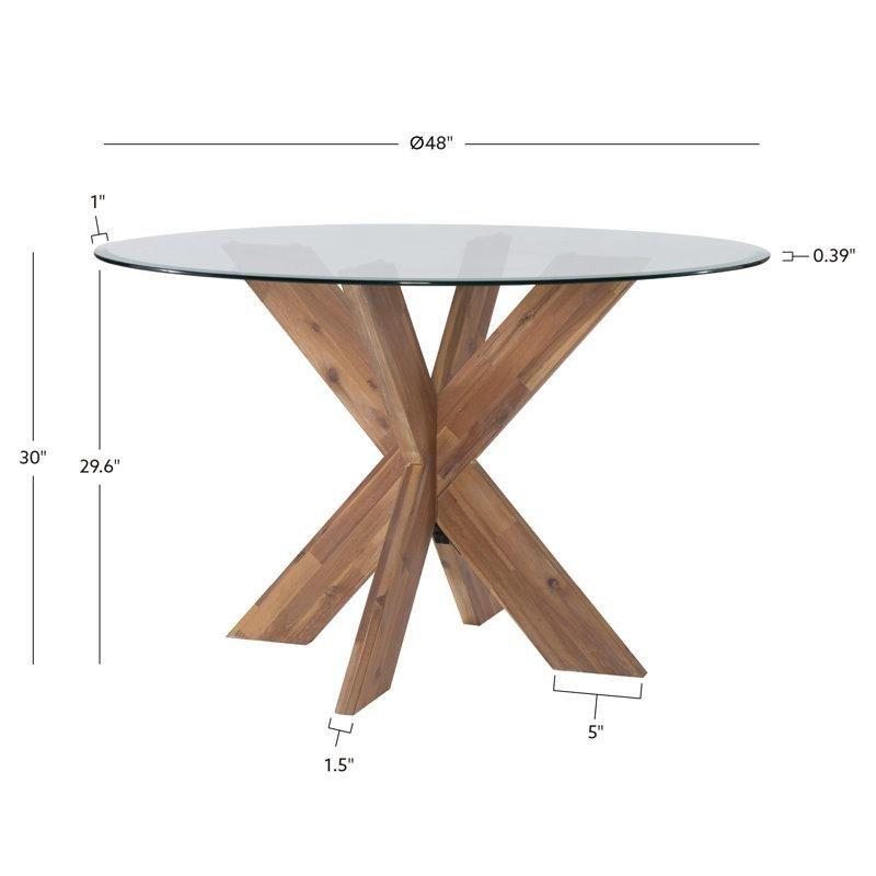 Gri Döşemeli Köşe Oturma Grubu ve Yuvarlak Cam Masası Takımı 122x122 cm - 88705