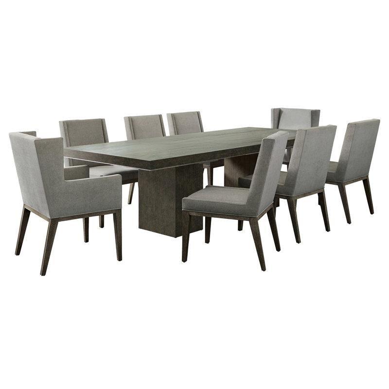 Gri Masif Ahşap Uzatılabilir Country Yemek Masası 110 cm - 85993