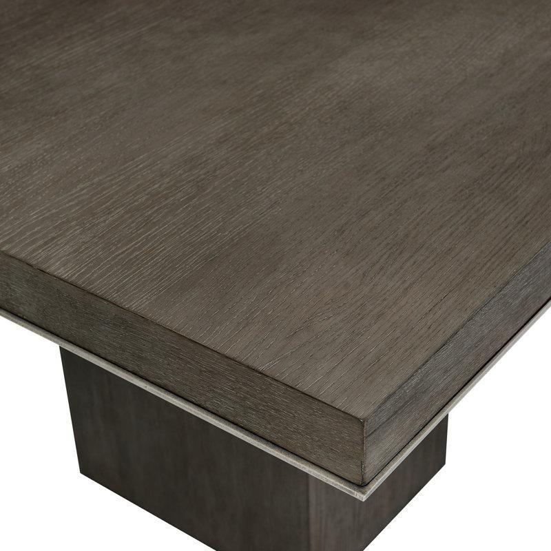 Gri Masif Ahşap Uzatılabilir Country Yemek Masası 110 cm - 85993