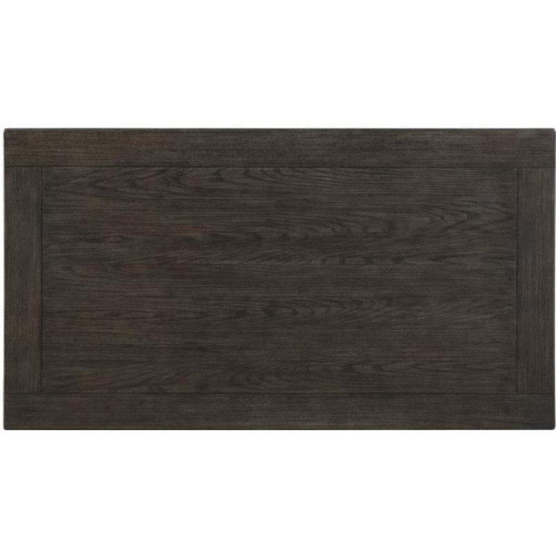İki Tonlu Antika Beyaz ve Kahverengi Çekmeceli Yemek Masası 72x40x79 cm - 86455