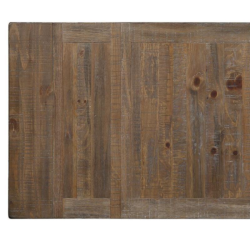 Kahverengi Driftwood Açılır Mutfak Masası ve 8 Sandalyeli Yemek Seti - 85063.0