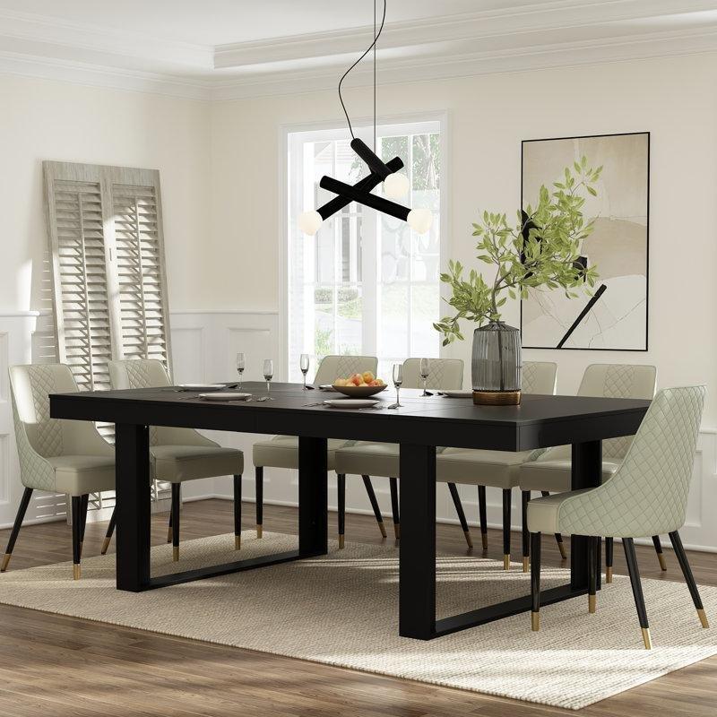 Kahverengi Endüstriyel Ahşap 12 Kişilik Büyük Yemek Masası 220 cm - 84586