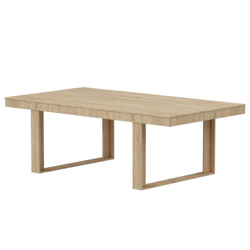 Kahverengi Endüstriyel Ahşap 8 Kişilik Yemek Masası 220 cm - 84235