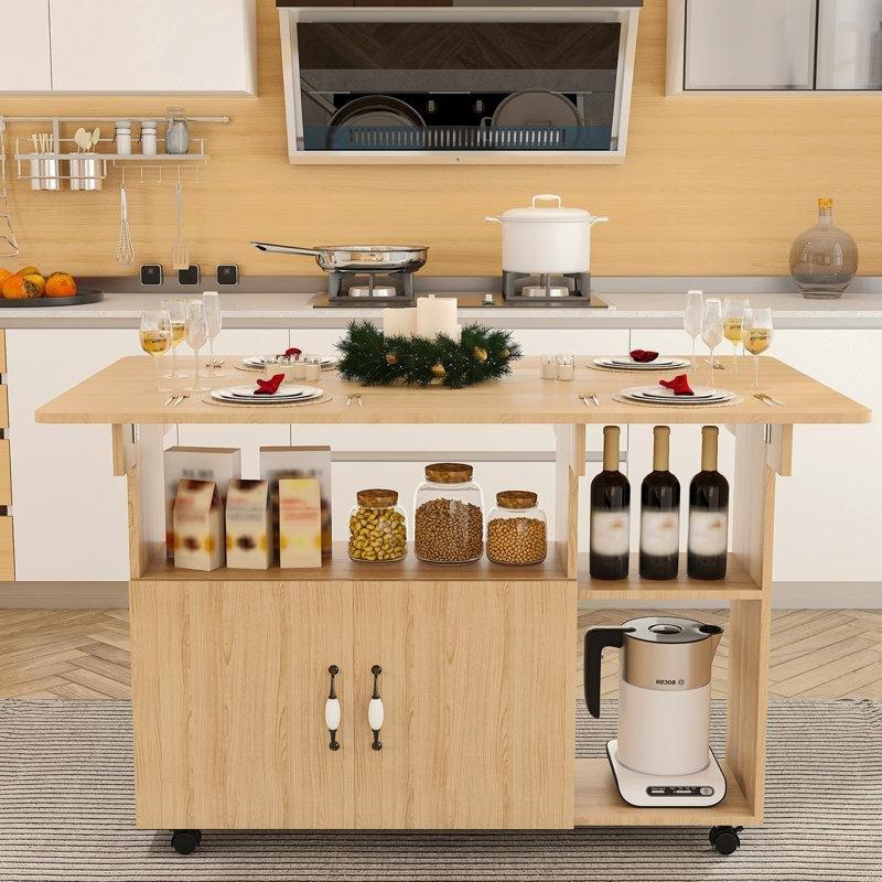 Kahverengi Endüstriyel Ahşap Katlanır Yemek Masası 120 cm - 86296