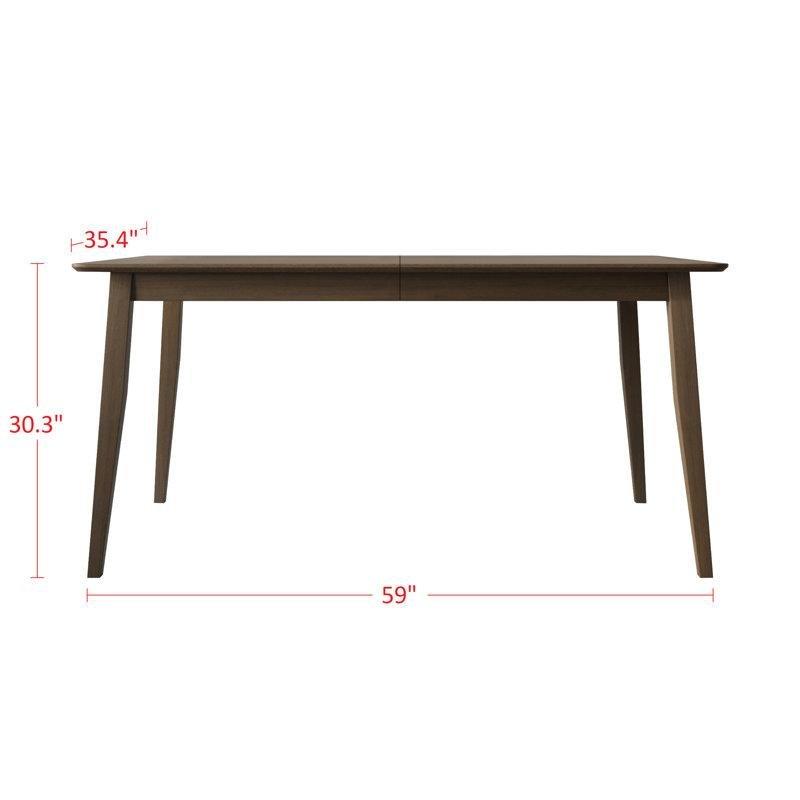 Kahverengi Masif Ahşap 6 Kişilik Yemek Masası Takımı - 85033