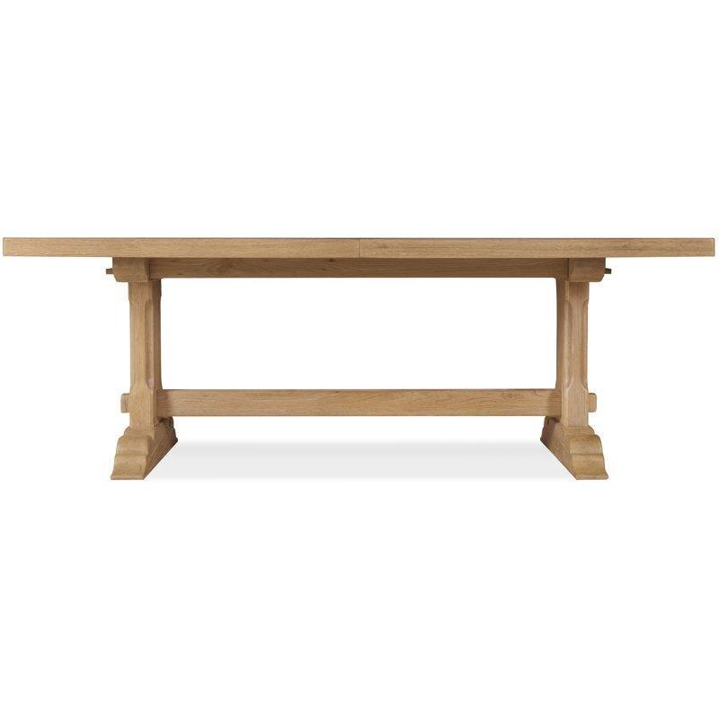 Kahverengi Masif Ahşap Açılır Yemek Masası 218 cm - 85969