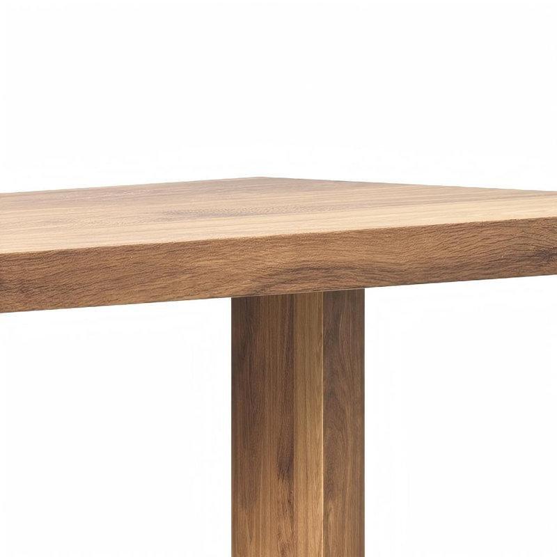 Kahverengi Masif Ahşap I Ayaklı Yemek Bench 120 cm - 88279