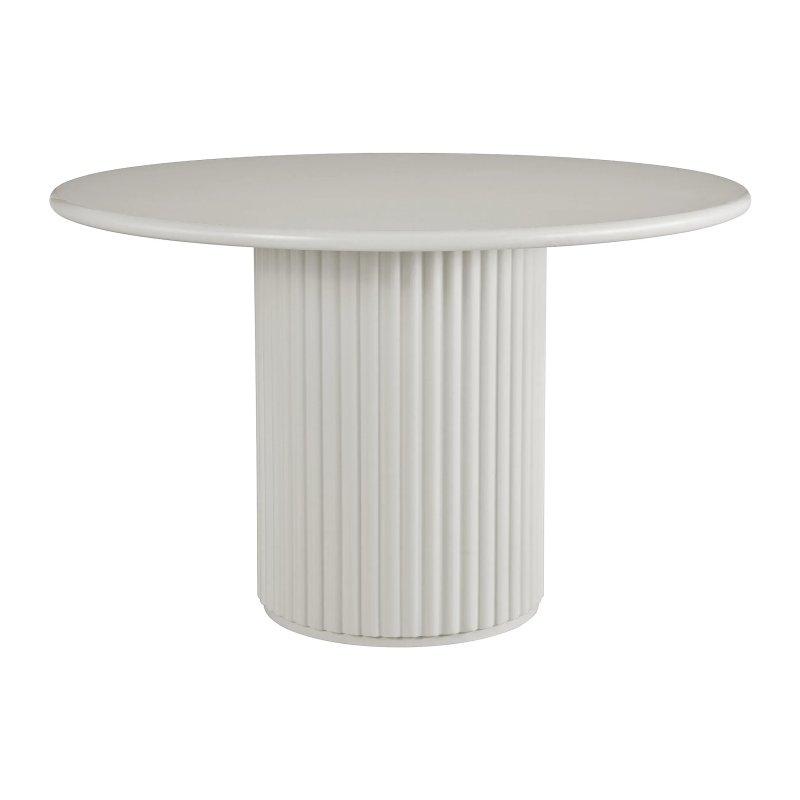 Kahverengi MDF Yuvarlak Yemek Masası 120x120 cm 4 Kişilik - 83374