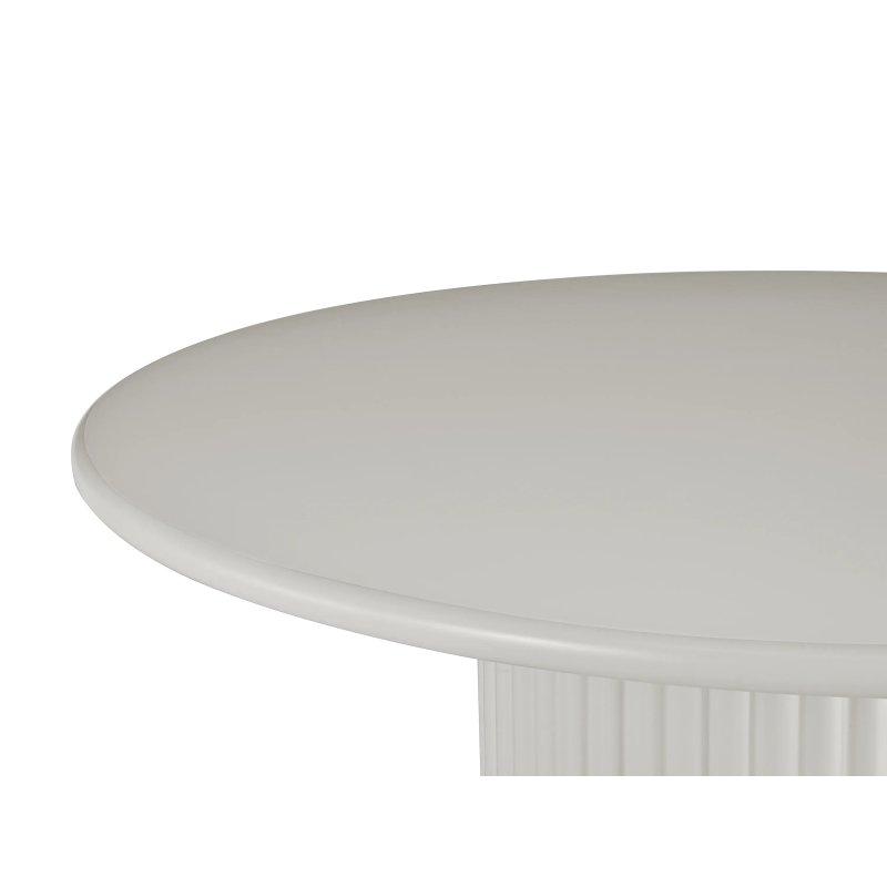 Kahverengi MDF Yuvarlak Yemek Masası 120x120 cm 4 Kişilik - 83374