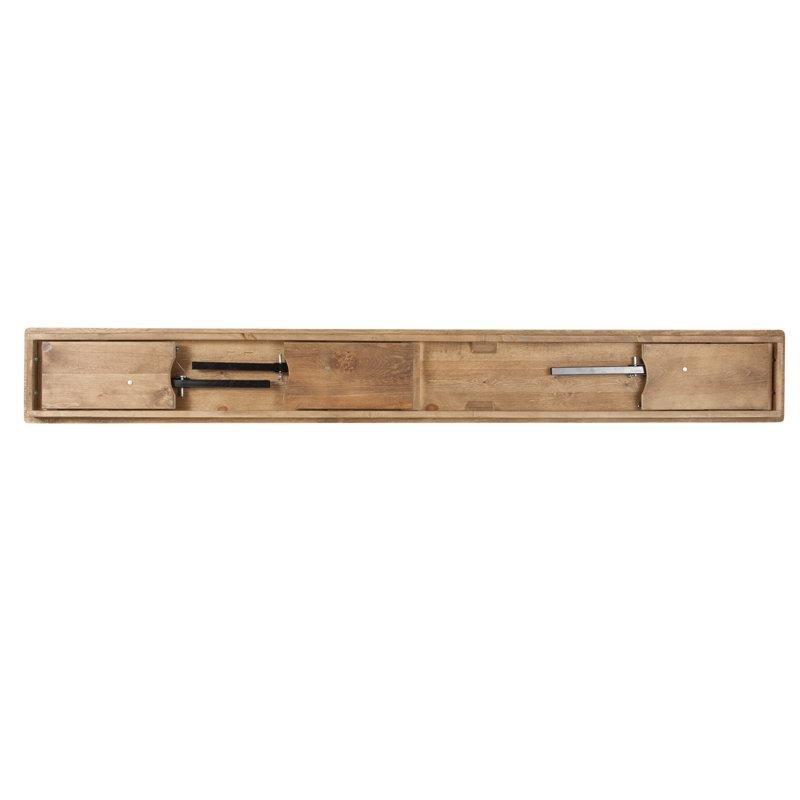 Katı Çam Ahşap Kırsal Tasarımlı Katlanabilir Yemek Masası Bench 245 cm - 88276