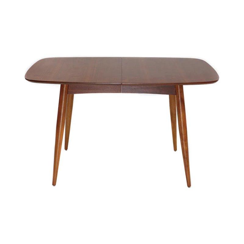 Koyu Ceviz Renkli Genişletilebilir Dikdörtgen Yemek Masası 129-160 cm - 87163