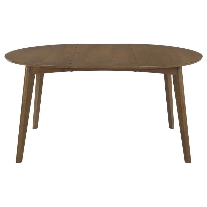Koyu Ceviz Renkli Genişletilebilir Oval Yemek Masası 152 cm - 84421