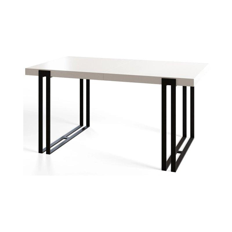 Lefkas Rengi Açılır Yemek Masası 120-220 cm Siyah Metal Ayaklı - 83323