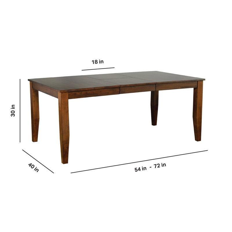 Mango Ağacı Kahverengi Açılır Yemek Masası 54-72 cm - 83512