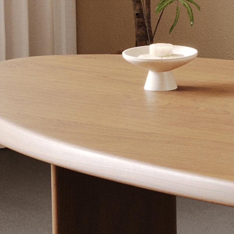 Mango Şekilli Çam Ağacı Japandi Yemek Masası 75 cm Yükseklik - 87418