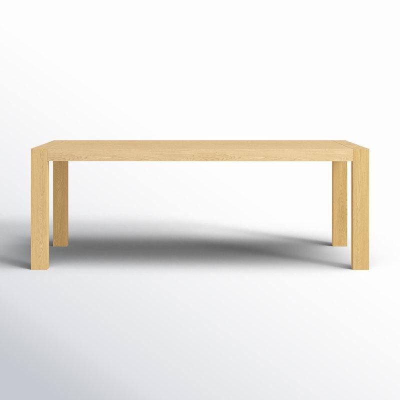 Masif Ahşap 8 Kişilik Yemek Masası 213 cm Doğal Renk - 84256
