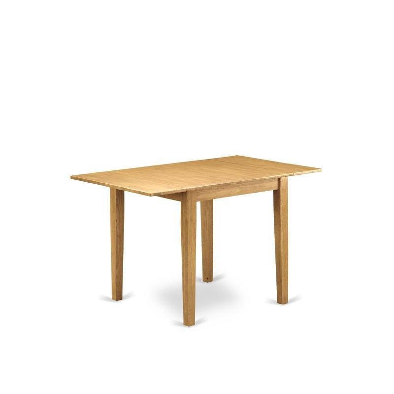Masif Ahşap Açılır Yapraklı Dikdörtgen Iskandinav Yemek Masası 122x76 cm Meşe - 87241