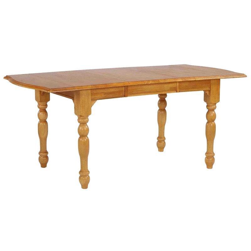 Masif Ahşap Açılır Yemek Masası Bal Rengi 86x183 cm - 87781