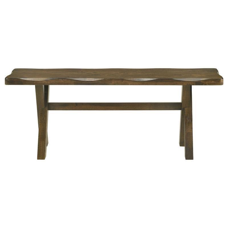 Masif Ahşap Kahverengi Yemek Masası Bench 120 cm - 88336
