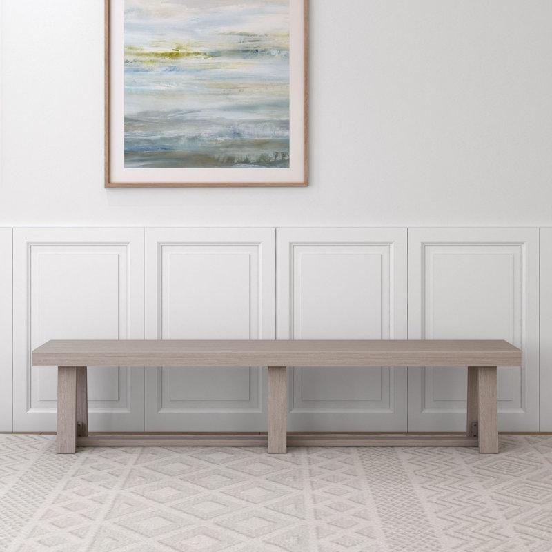 Masif Ahşap Kırsal Tarzı Yemek Masası Bench 218 cm - 88351