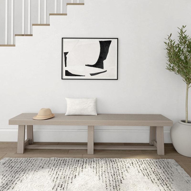 Masif Ahşap Kırsal Tarzı Yemek Masası Bench 218 cm - 88351