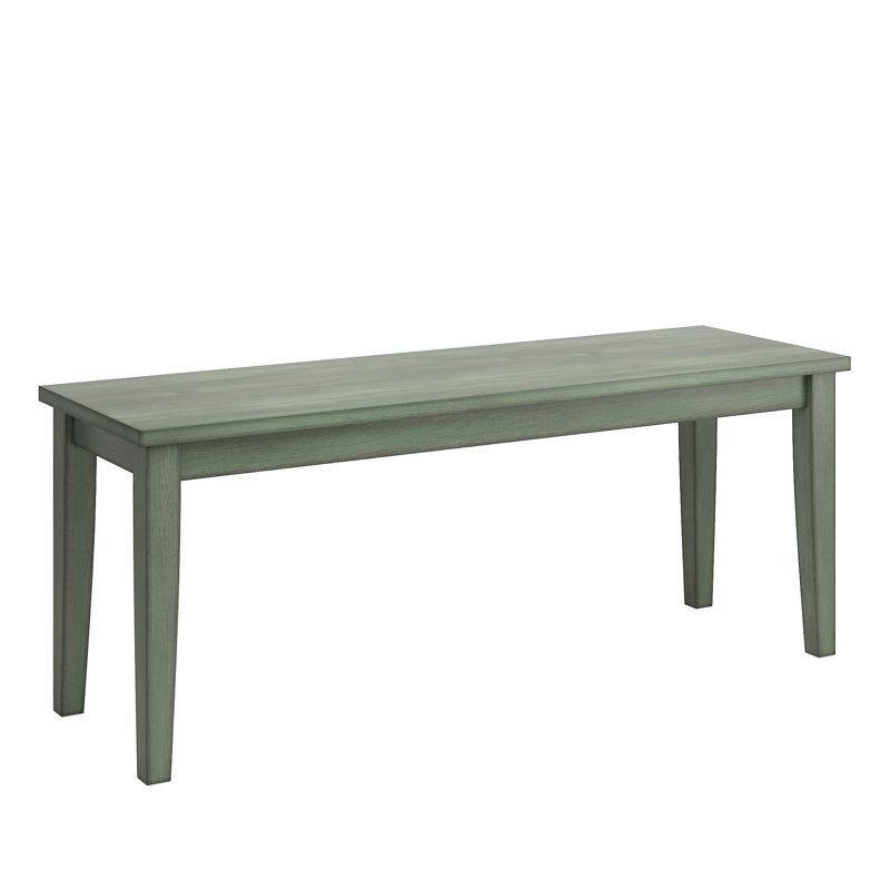 Masif Ahşap Yemek Masası Bench Yeşil 120 cm - 88270