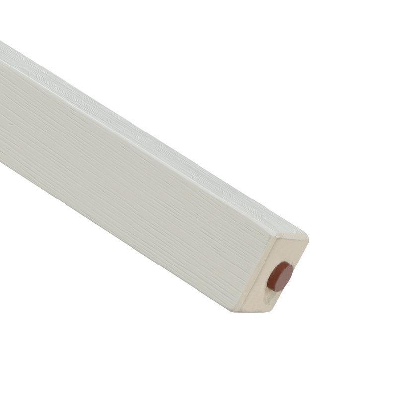 Masif Ahşap Yuvarlak Uçlu Katlanır Yemek Masası 90 cm Kahverengi Krem - 87682