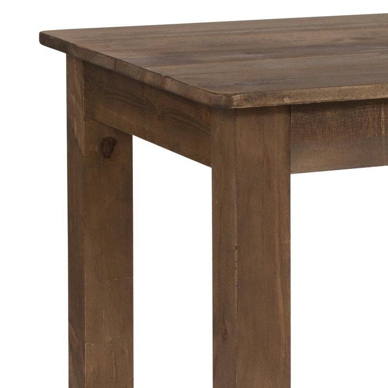 Masif Çam Ahşap Kırsal Yemek Masası 117 cm - 84352
